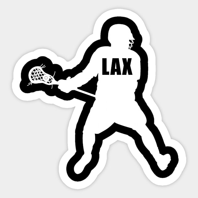 Stylish Lacrosse (LAX) Sticker by idlei